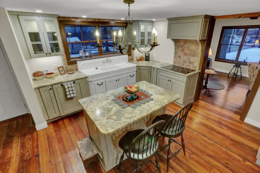 Historic Home remodel perserving history with an updated and modern kitchen by Creative Building Concepts